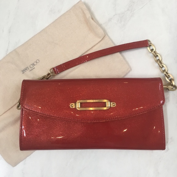 patent leather evening bag